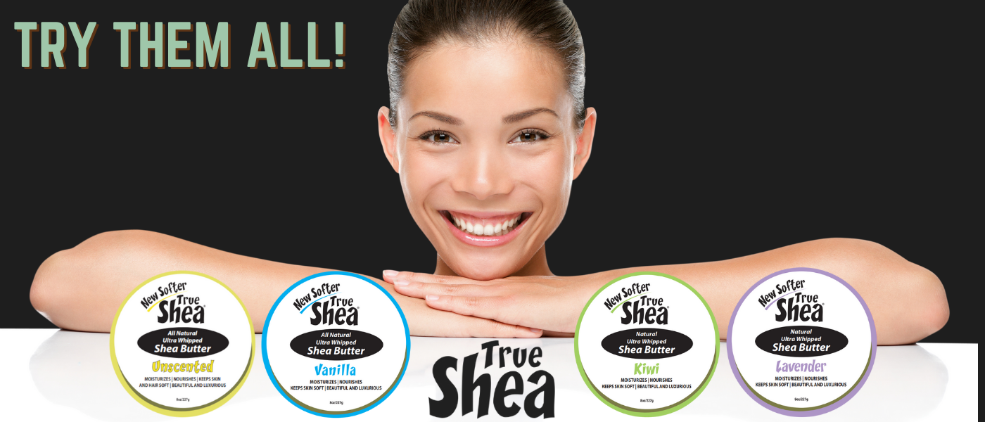 Woman and the True Shea Products